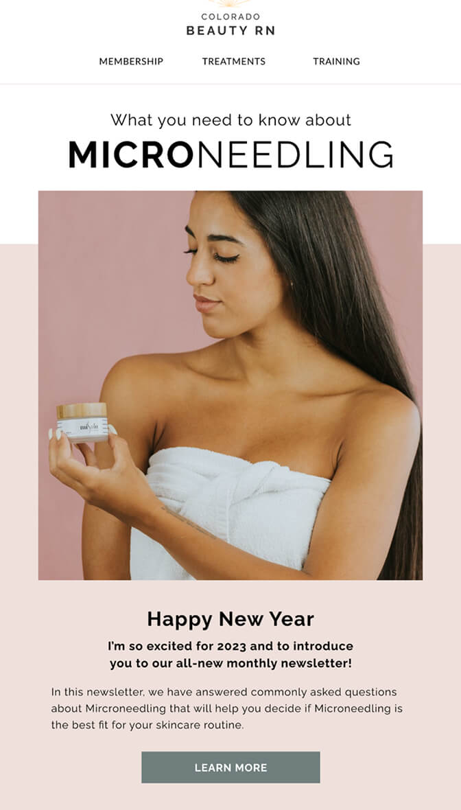 Email Design for Colorado Beauty